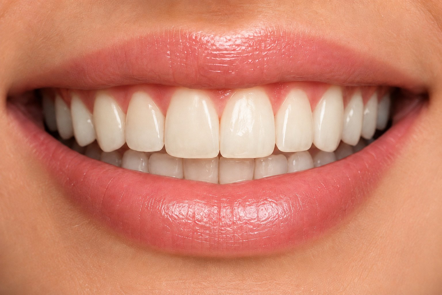 Teeth before a whitening treatment